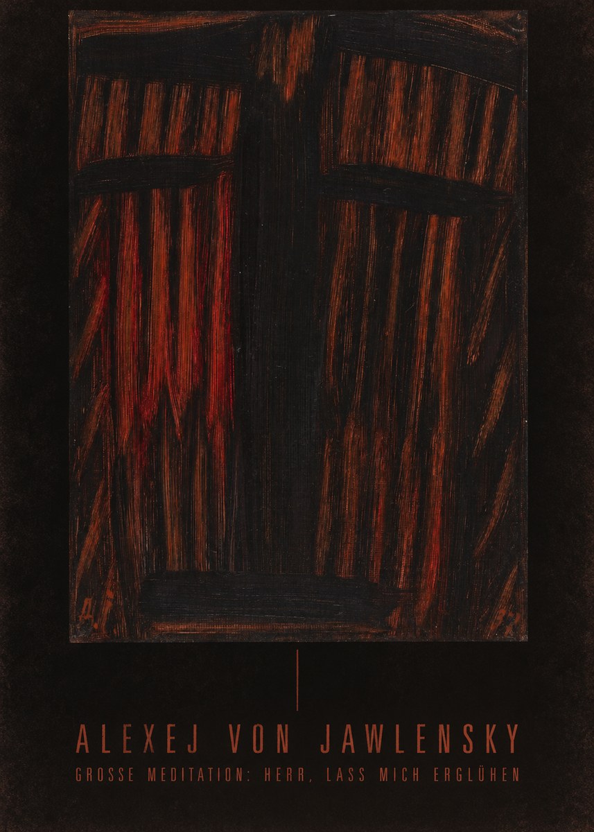 Alexej von Jawlensky Grosse Meditation: Herr, Lass Mich Erglühen No5 - Affiche