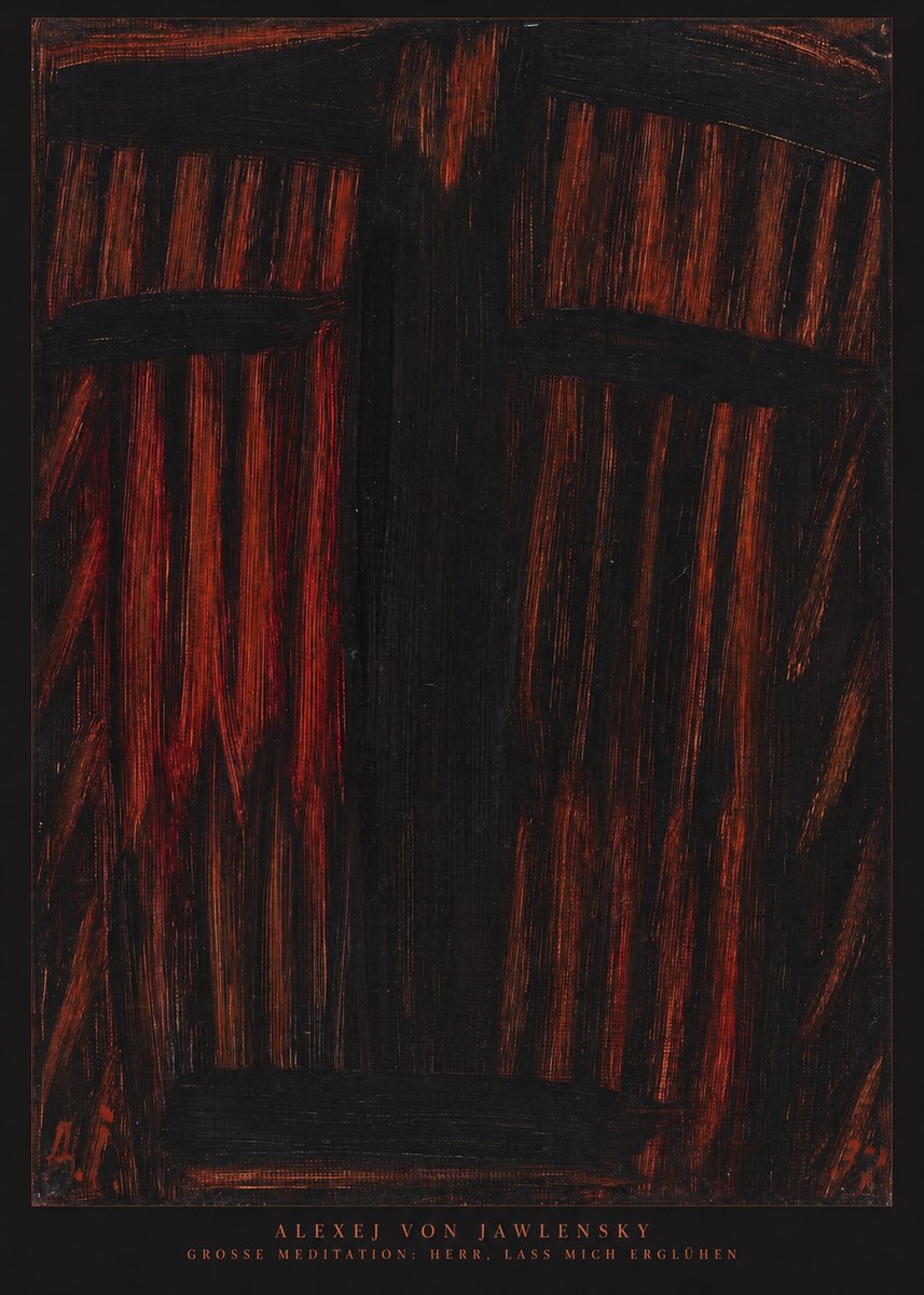Alexej von Jawlensky Grosse Meditation: Herr, Lass Mich Erglühen No6 - Affiche