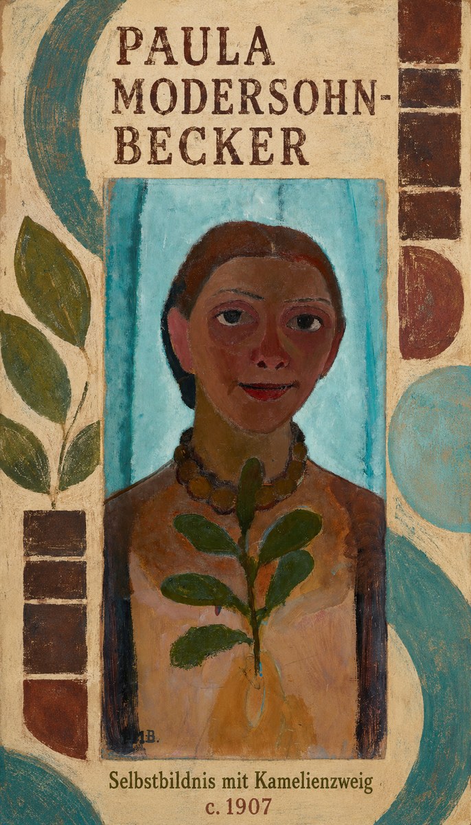 Paula Modersohn-Becker Selbstbildnis Mit Kamelienzweig No6 - Affiche