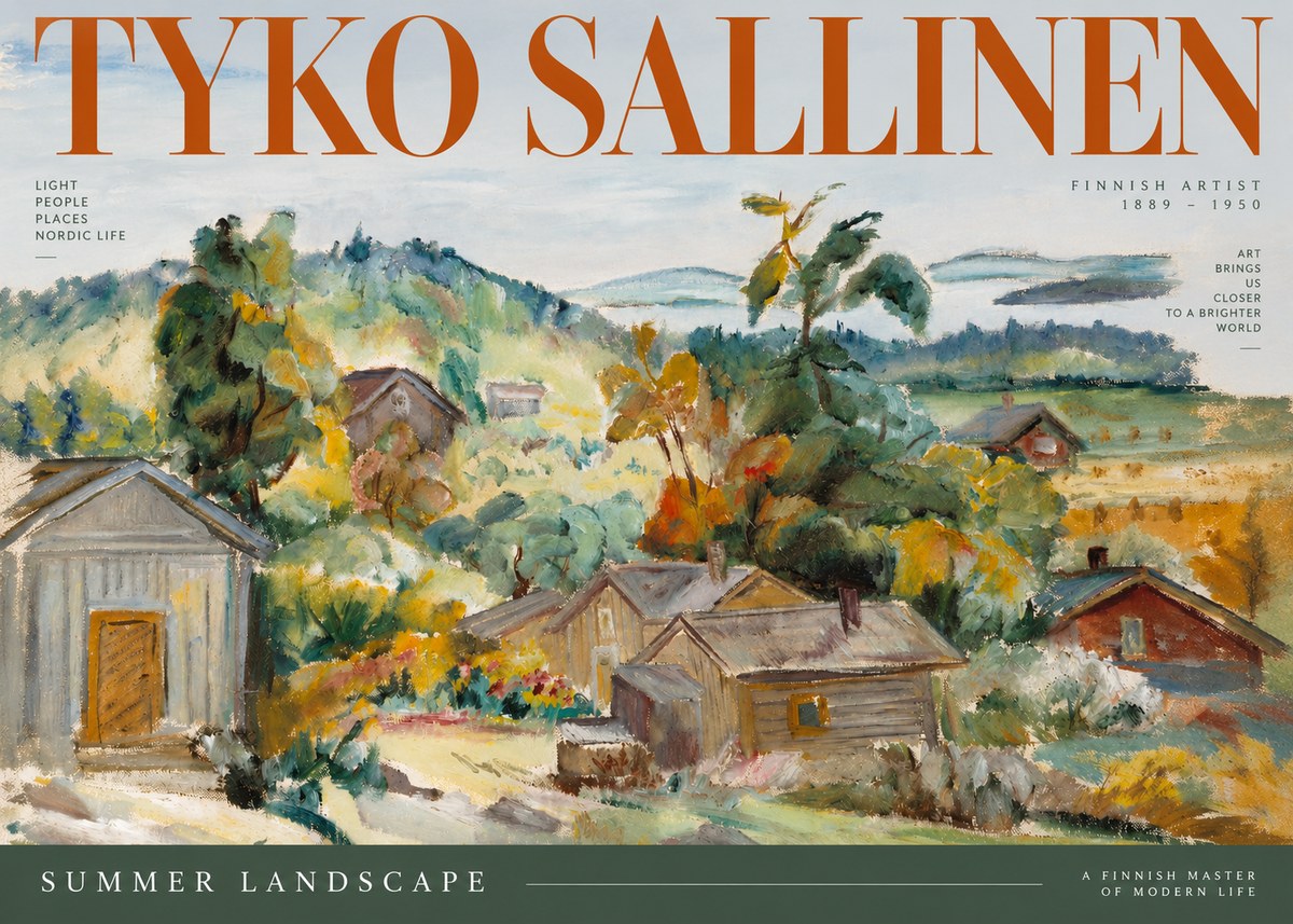 Tyko Sallinen Summer Landscape No2 - Affiche