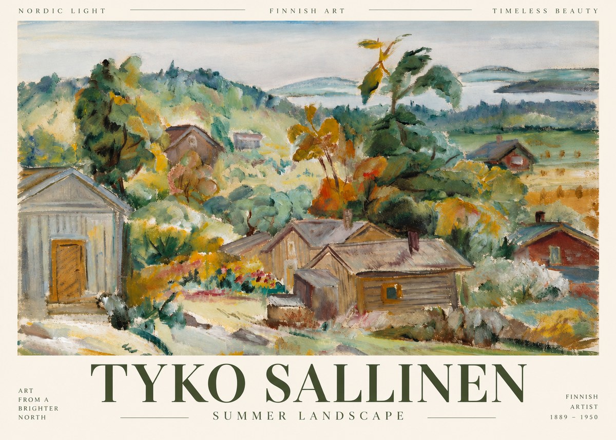 Tyko Sallinen Summer Landscape No4 - Affiche