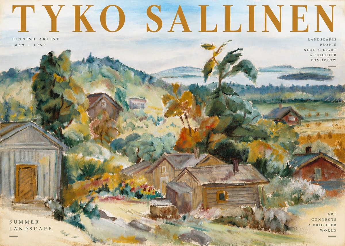 Tyko Sallinen Summer Landscape No6 - Affiche