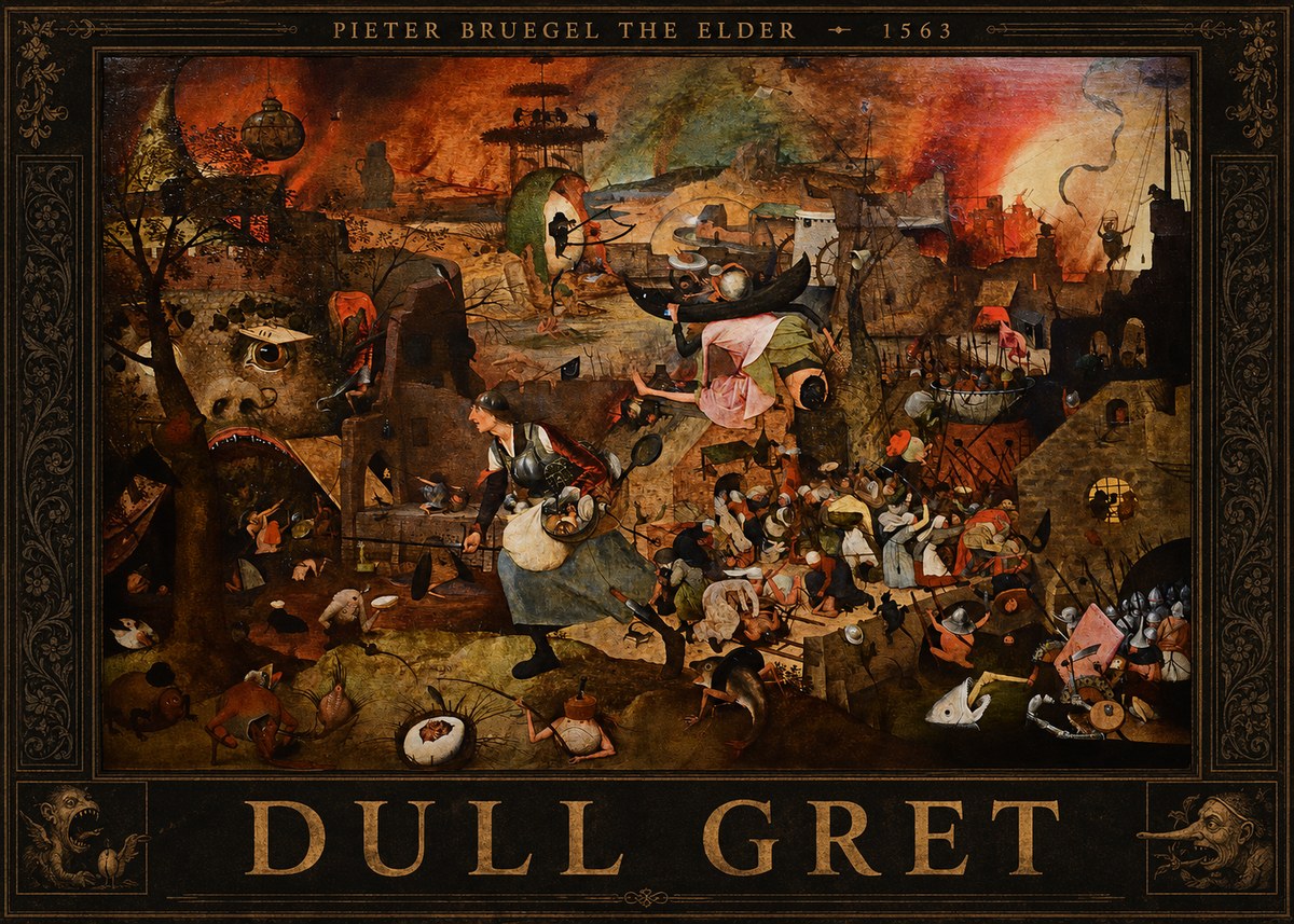 Pieter Bruegel Dull Gret I No3 - Affiche