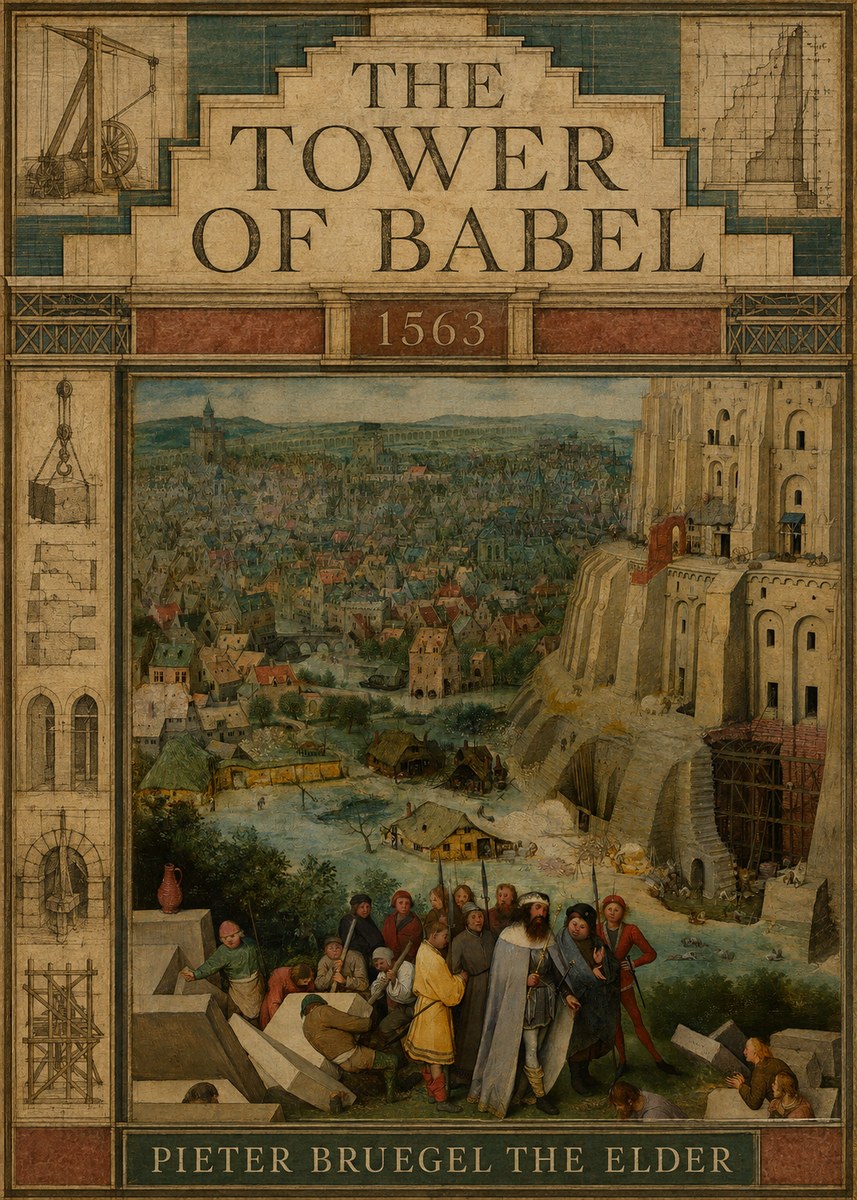 Pieter Bruegel The Tower of Babel I No3 - Affiche