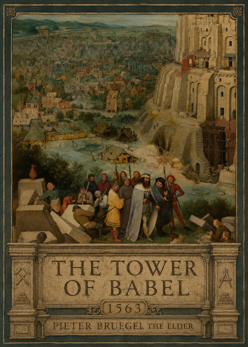 Pieter Bruegel The Tower of Babel I No6 - Affiche