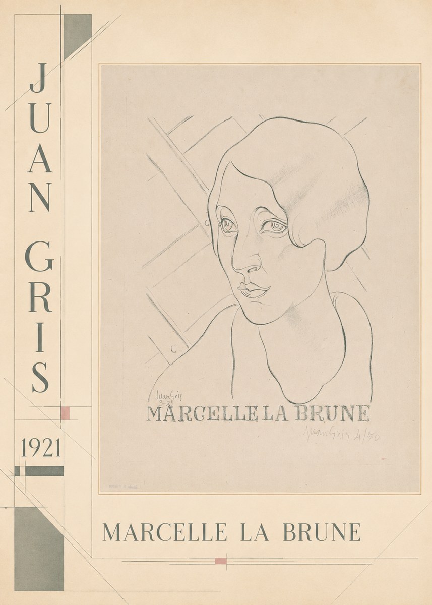 Juan Gris Marcelle La Brune I No3 - Affiche