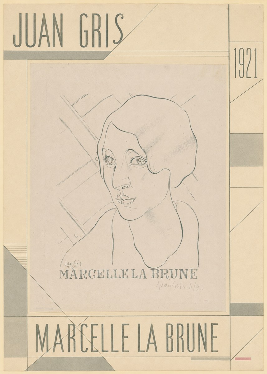 Juan Gris Marcelle La Brune I No5 - Affiche