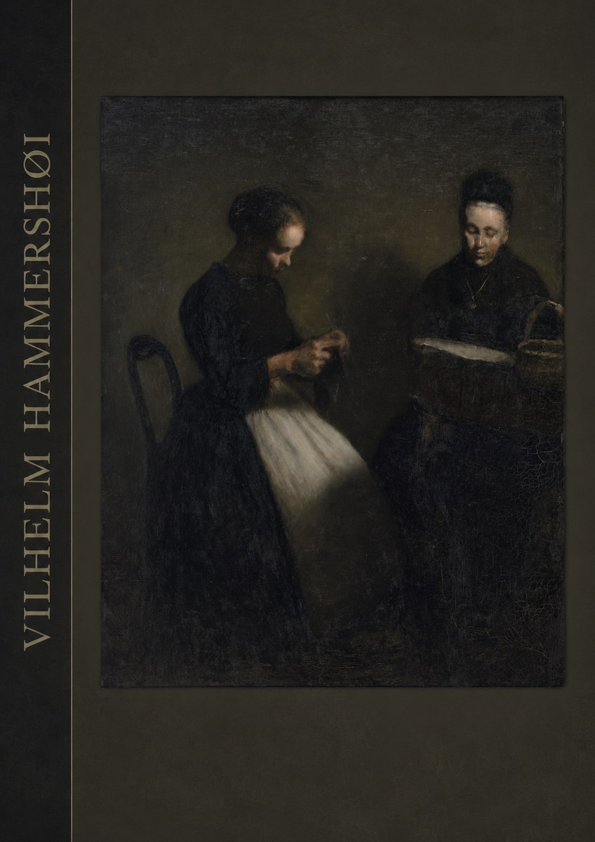Vilhelm Hammershøi Two Women Knitting No2 - Affiche