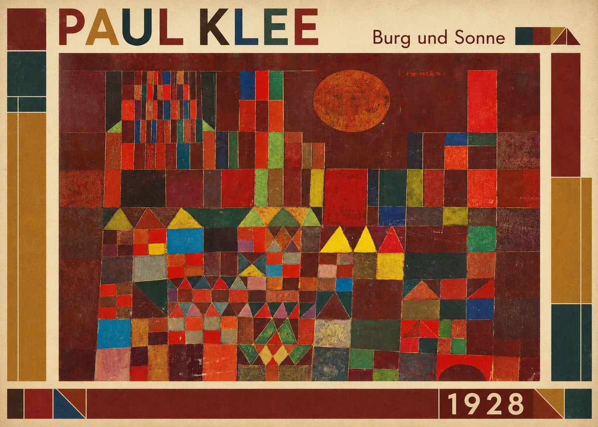Paul Klee Burg Und Sonne No1 - Affiche