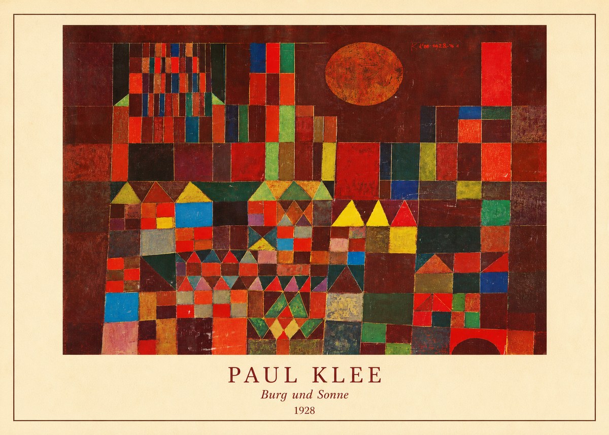 Paul Klee Burg Und Sonne No4 - Affiche