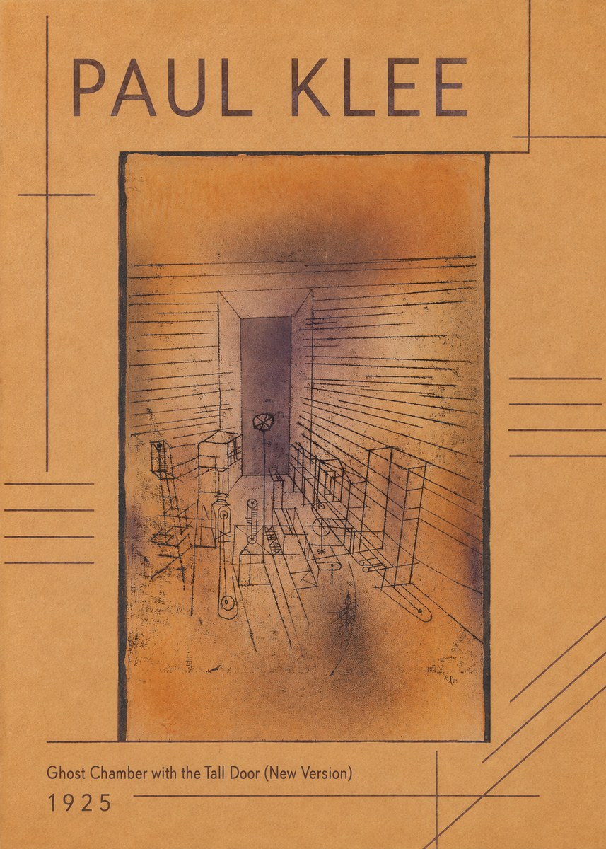 Paul Klee Ghost Chamber with the Tall Door (New Version) No1 - Affiche