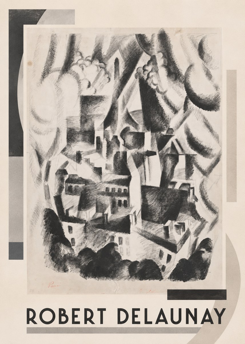 Robert Delaunay Vue Sur La Ville No1 - Affiche