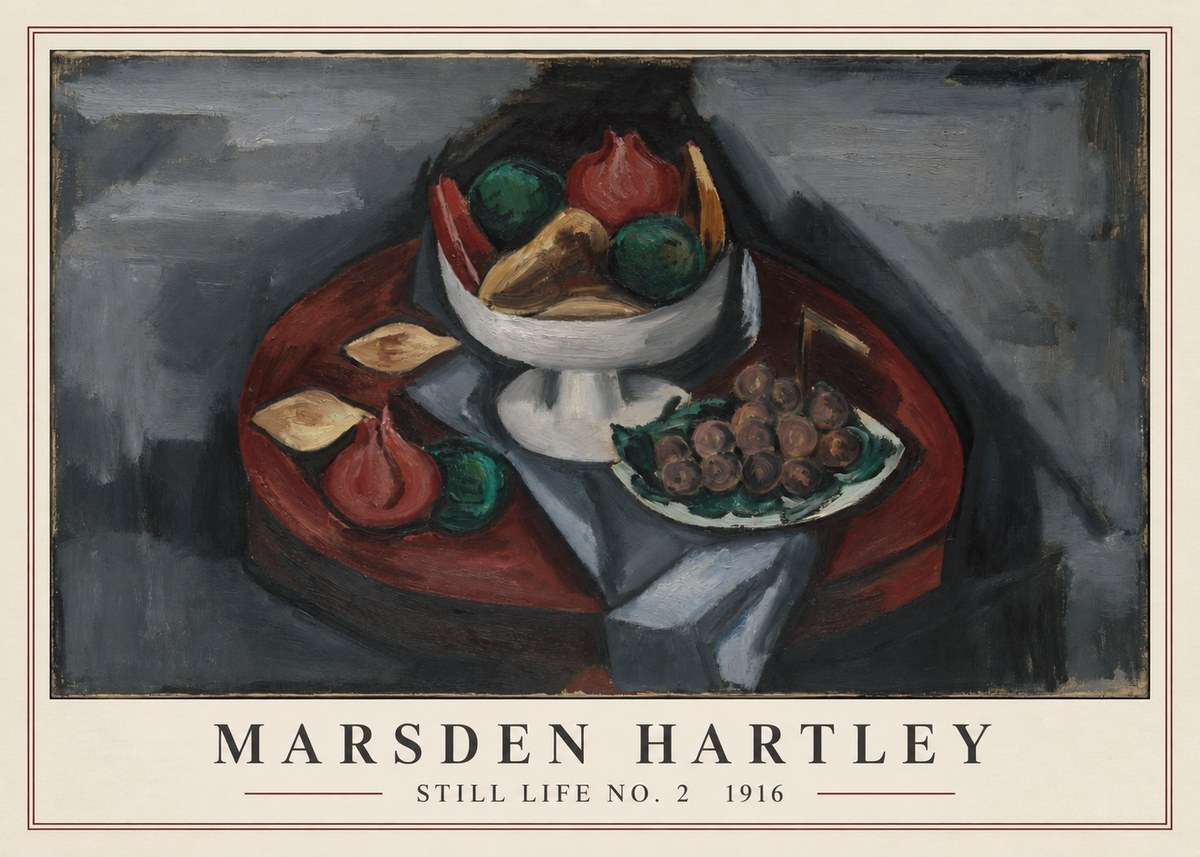 Marsden Hartley Still Life No. 2 No3 - Affiche