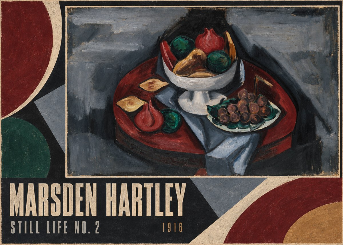 Marsden Hartley Still Life No. 2 No4 - Affiche