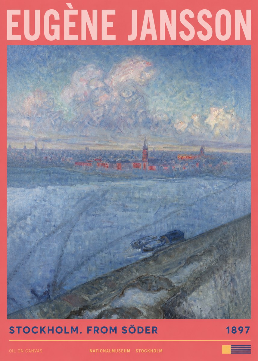 Eugène Jansson Stockholm. from Söder No2 - Affiche