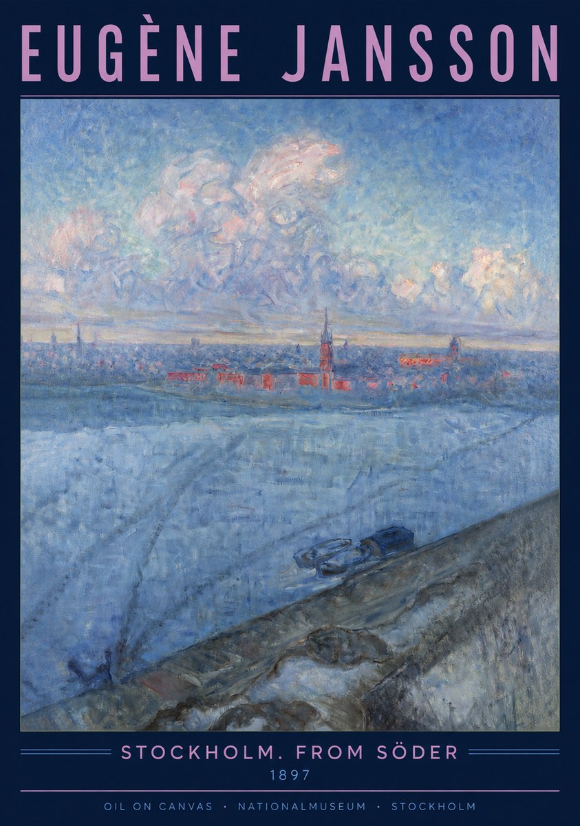 Eugène Jansson Stockholm. from Söder No3 - Affiche