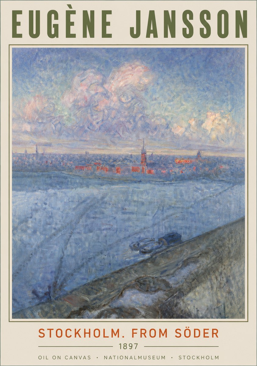 Eugène Jansson Stockholm. from Söder No4 - Affiche