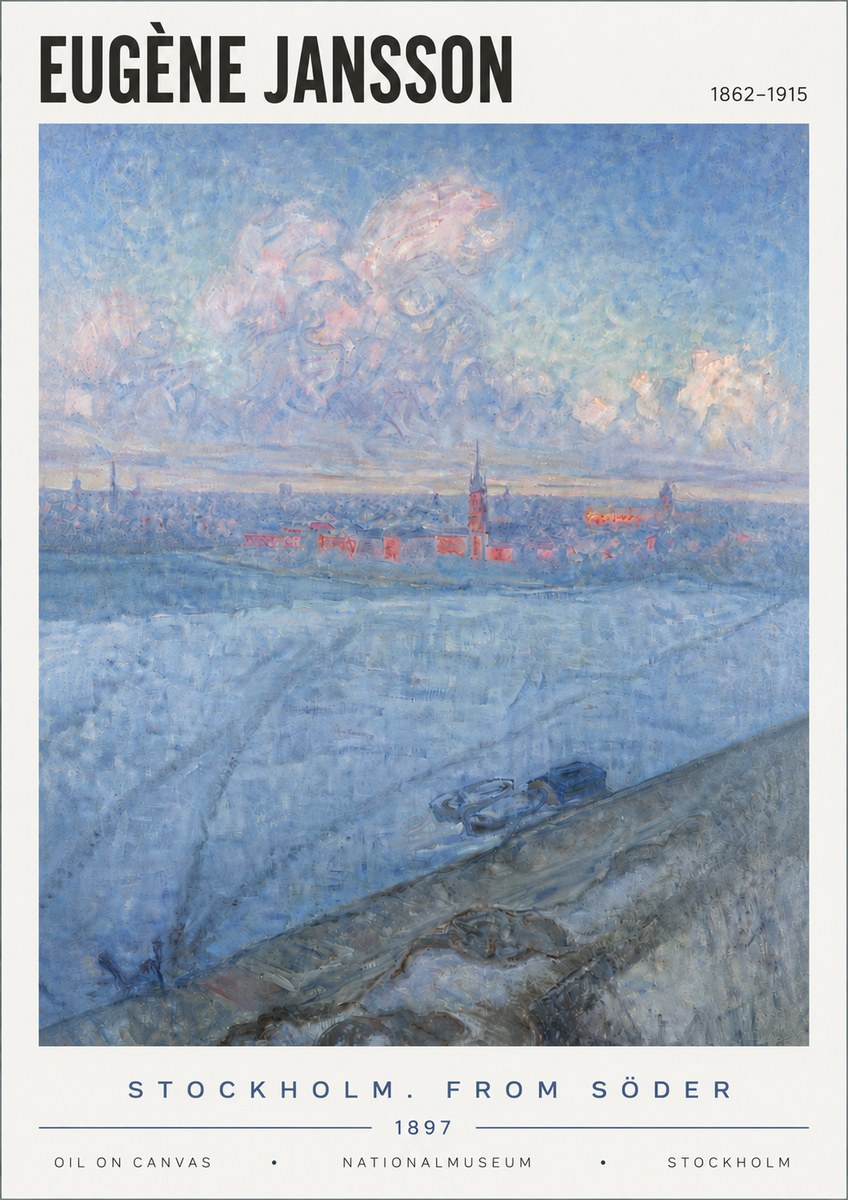 Eugène Jansson Stockholm. from Söder No6 - Affiche