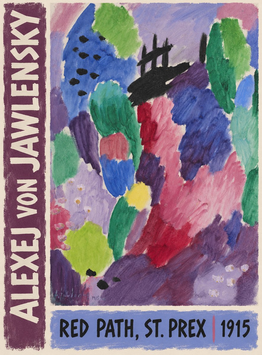 Alexej von Jawlensky Red Path, St. Prex I No3 - Affiche