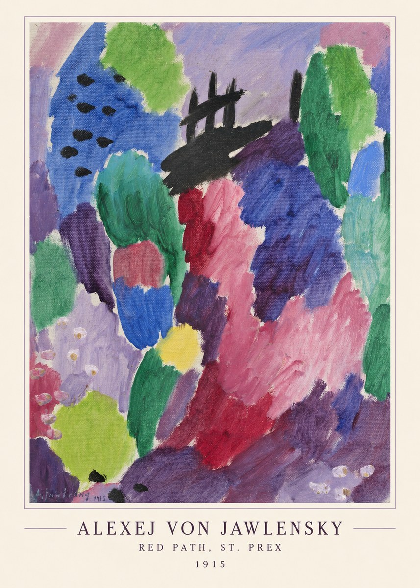 Alexej von Jawlensky Red Path, St. Prex I No4 - Affiche