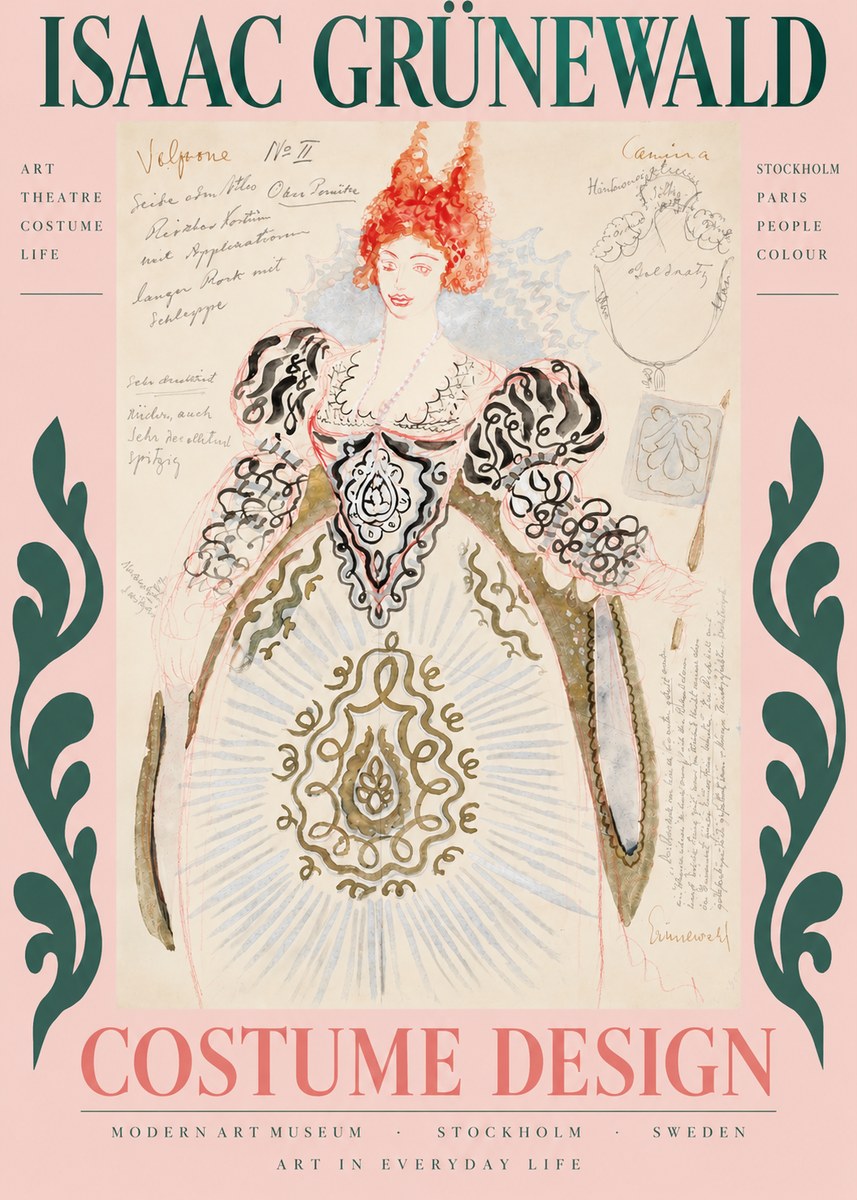 Isaac Grünewald Volpone No Ii No3 - Affiche