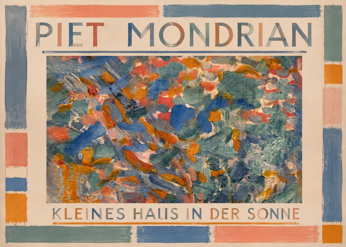 Piet Mondrian Kleines Haus in Der Sonne I No1 - Affiche