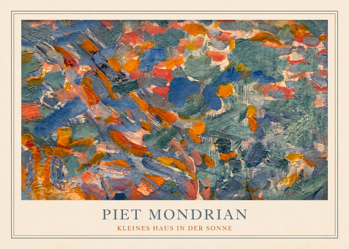 Piet Mondrian Kleines Haus in Der Sonne I No3 - Affiche