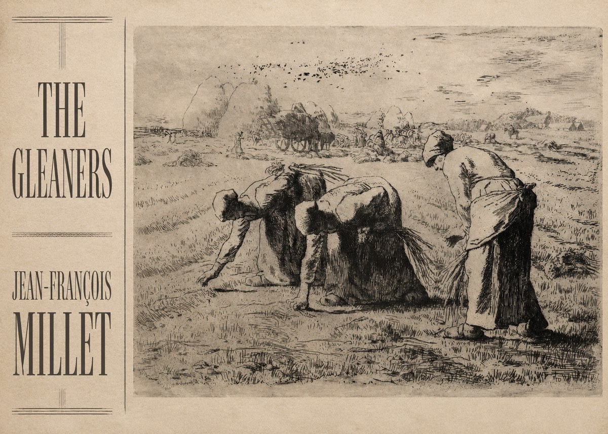Jean-François Millet The Gleaners No2 - Affiche