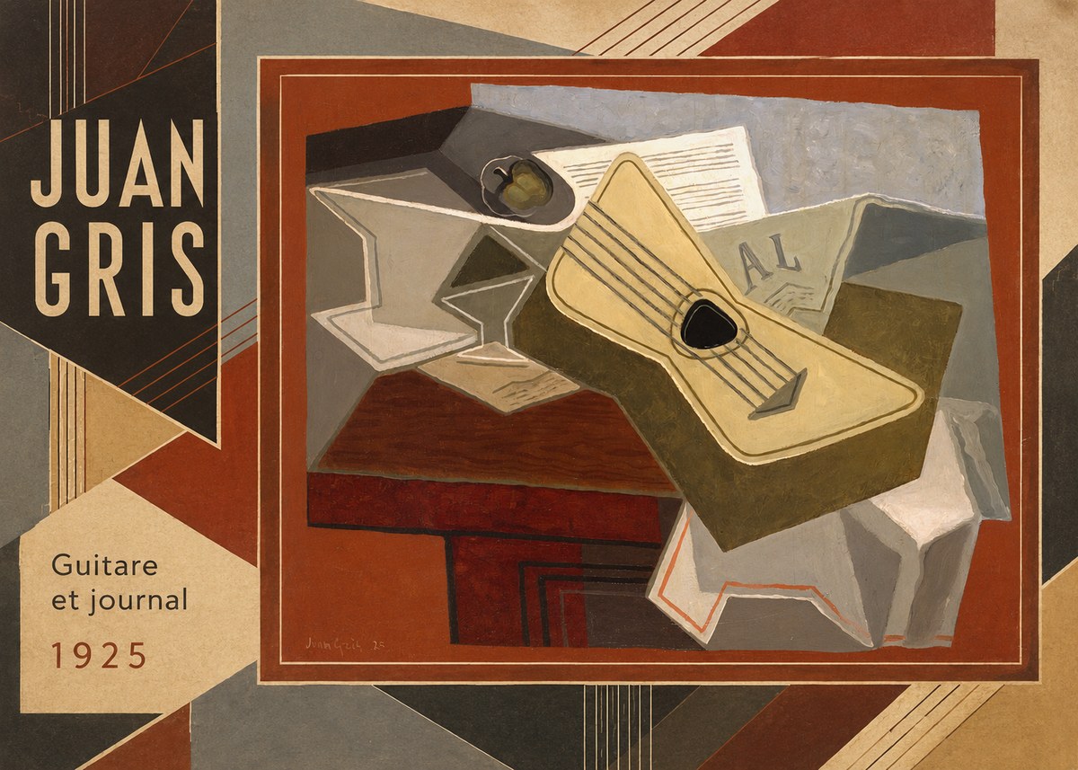 Juan Gris Guitare Et Journal No2 - Affiche