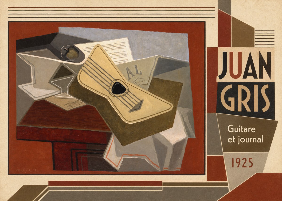 Juan Gris Guitare Et Journal No4 - Affiche