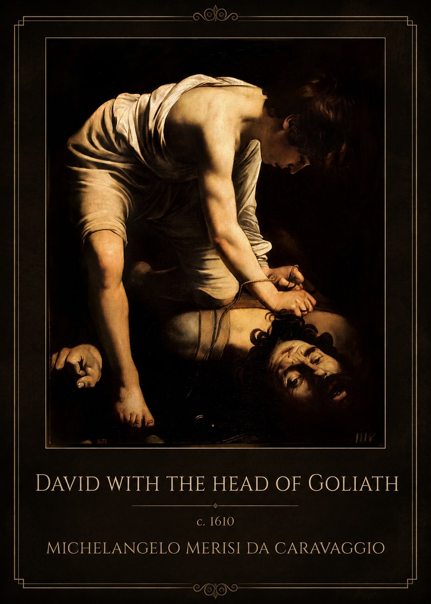Michelangelo Merisi da Caravaggio David with the Head of Goliath I No1 - Affiche