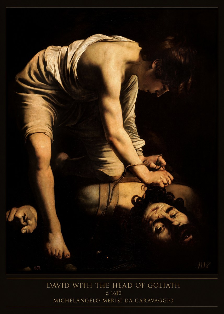 Michelangelo Merisi da Caravaggio David with the Head of Goliath I No3 - Affiche