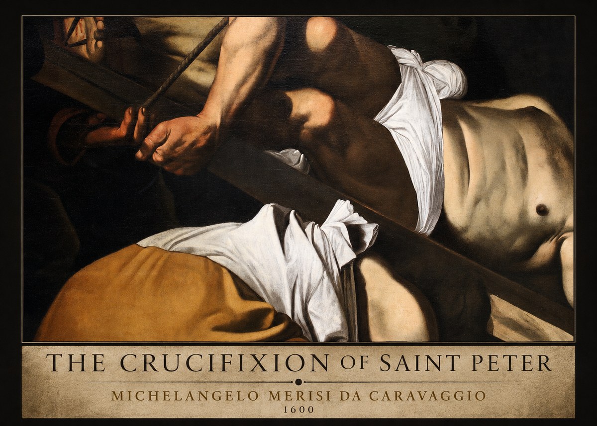 Michelangelo Merisi da Caravaggio The Crucifixion of Saint Peter I No2 - Affiche