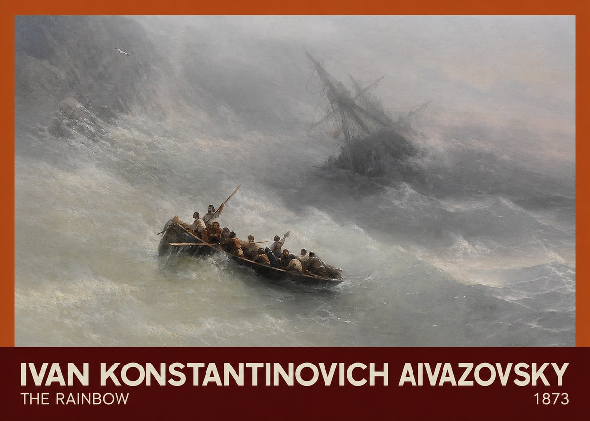 Ivan Konstantinovich Aivazovsky The Rainbow No3 - Affiche