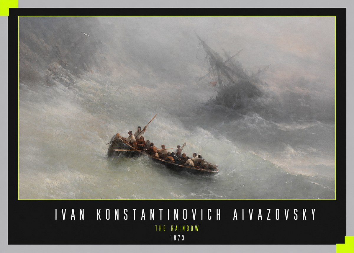 Ivan Konstantinovich Aivazovsky The Rainbow No4 - Affiche
