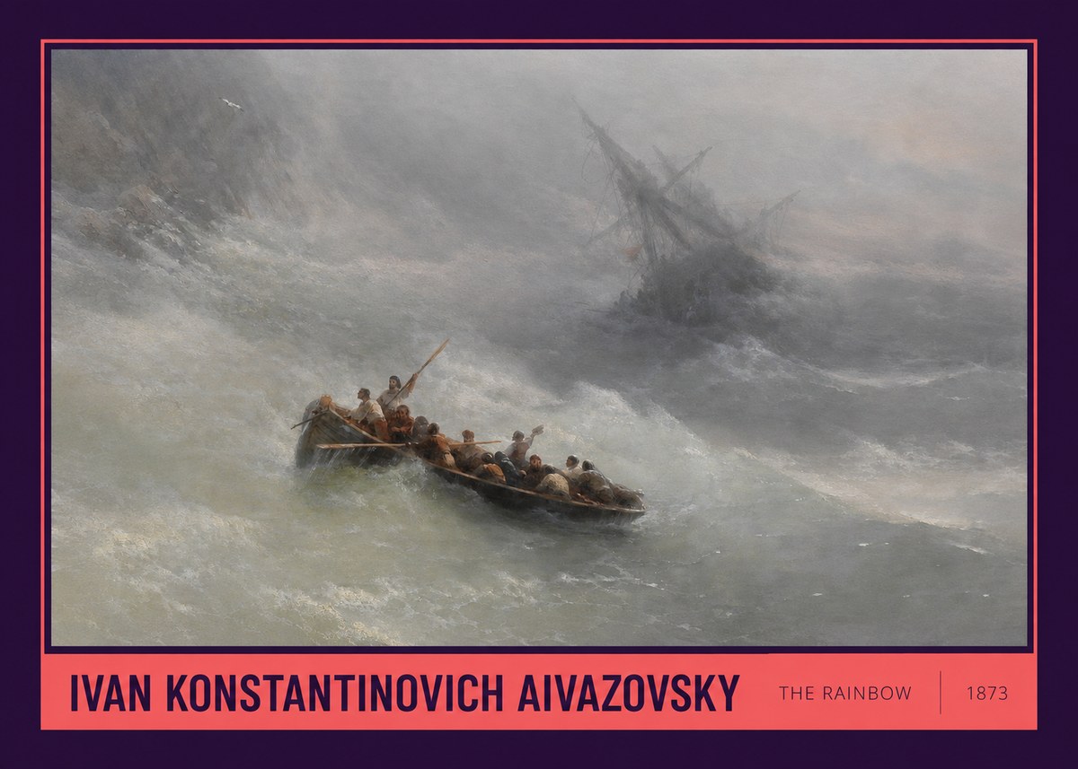 Ivan Konstantinovich Aivazovsky The Rainbow No6 - Affiche