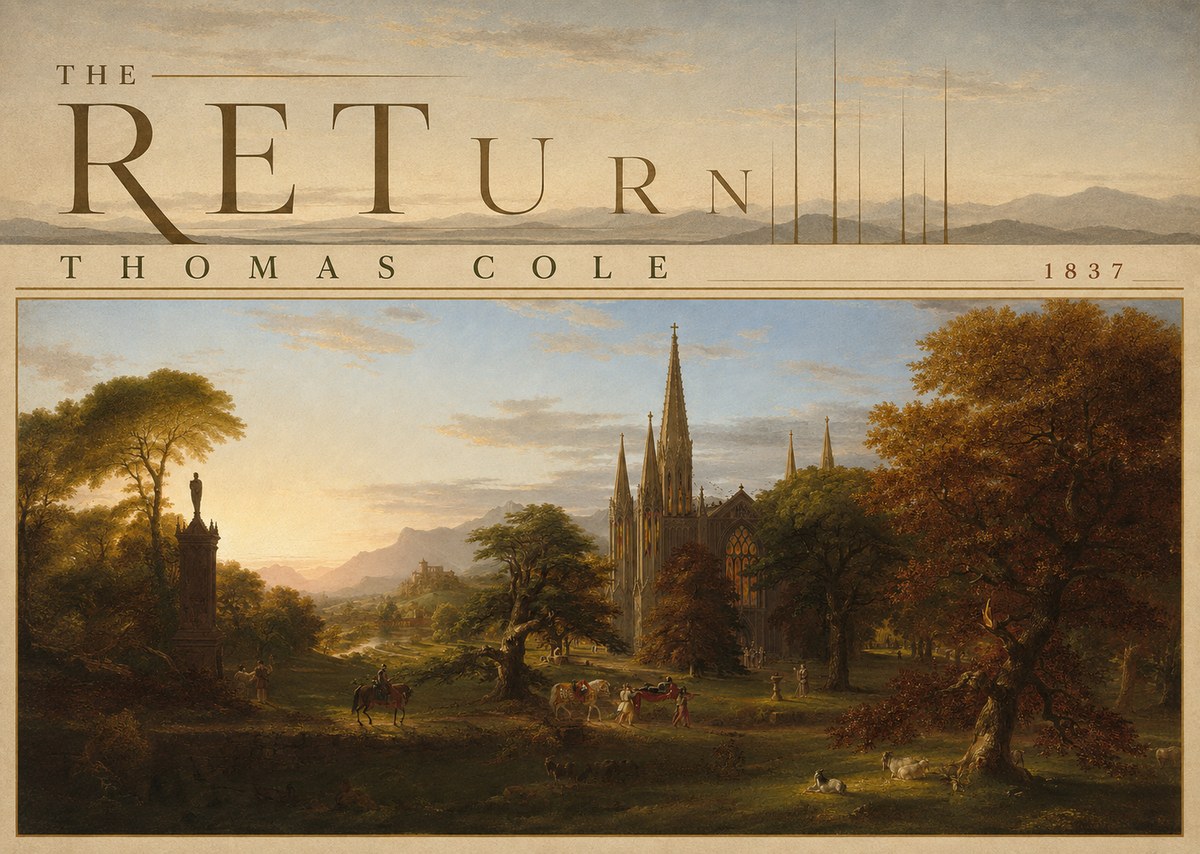 Thomas Cole The Return I No5 - Affiche