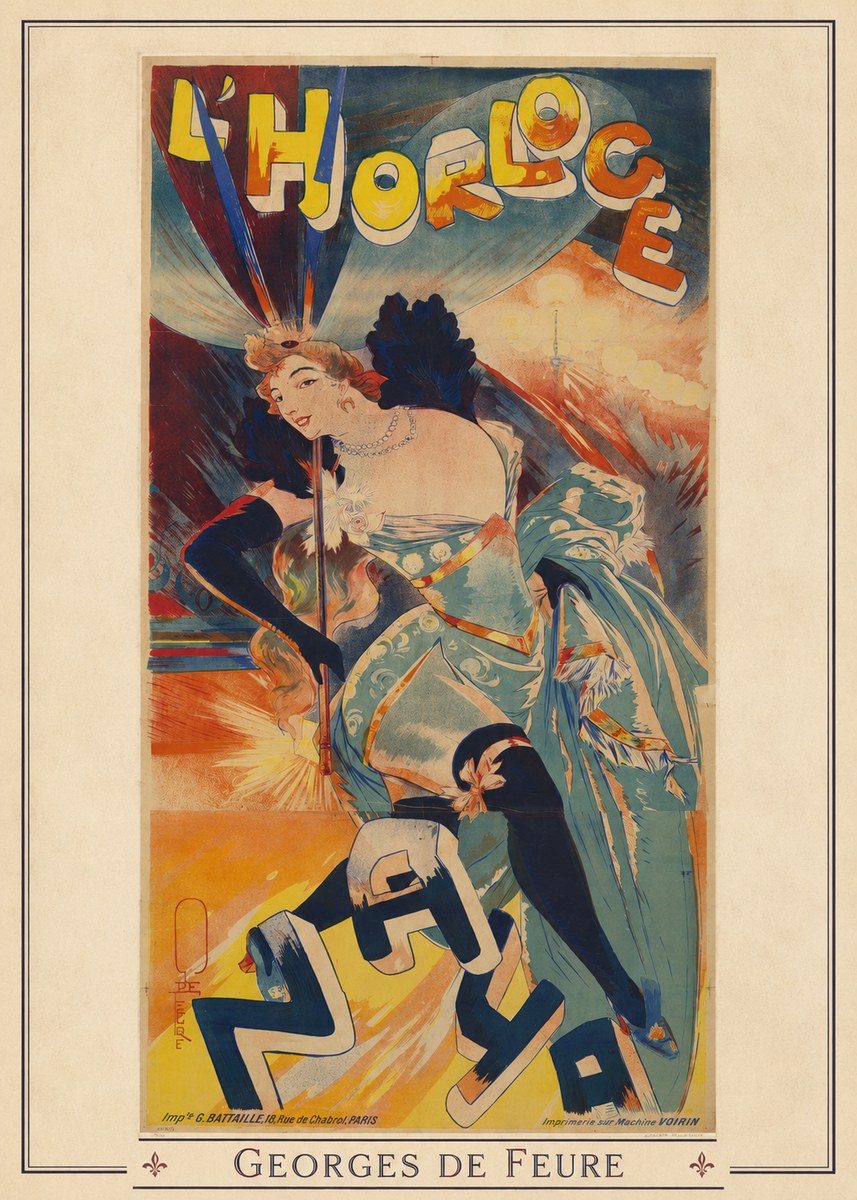 Georges de Feure L'horloge I No2 - Affiche