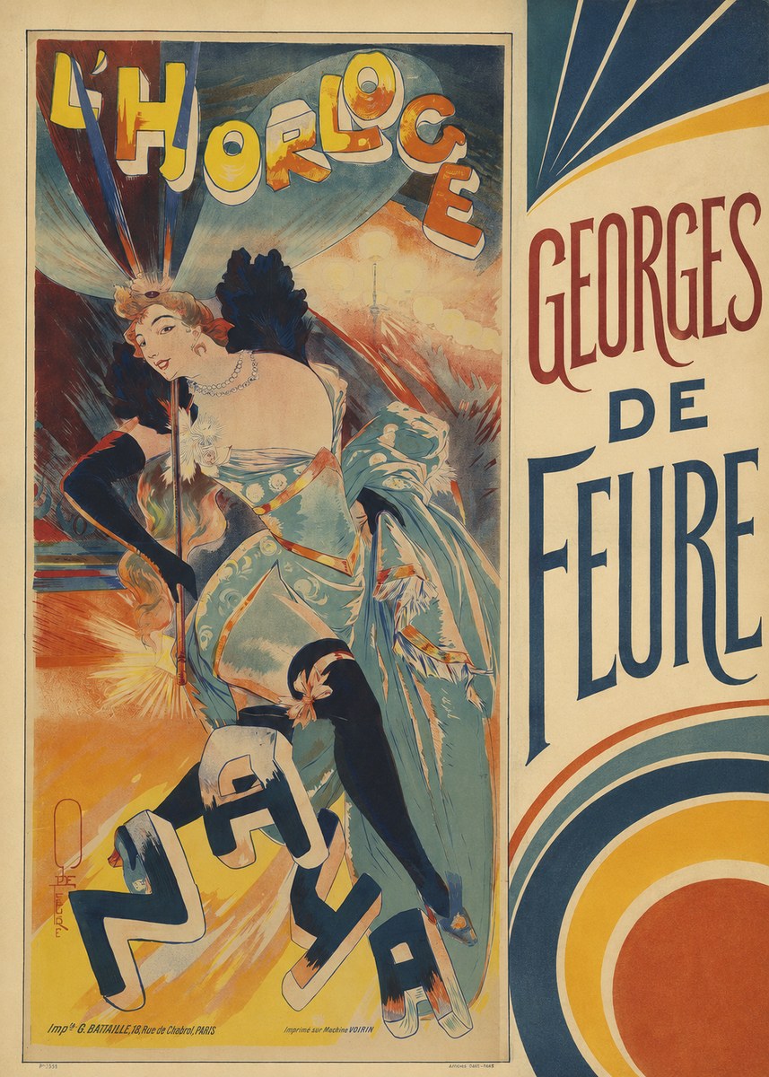 Georges de Feure L'horloge I No4 - Affiche