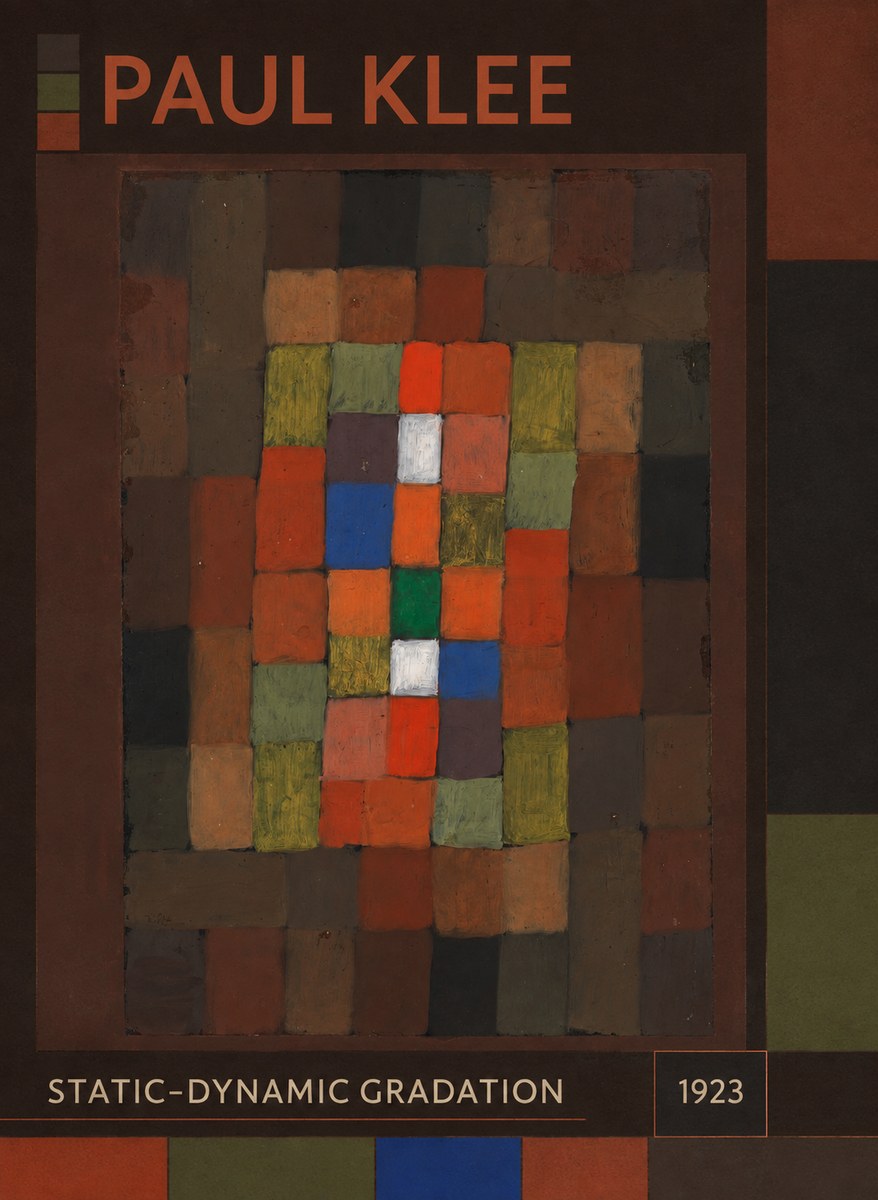 Paul Klee Static-dynamic Gradation No1 - Affiche