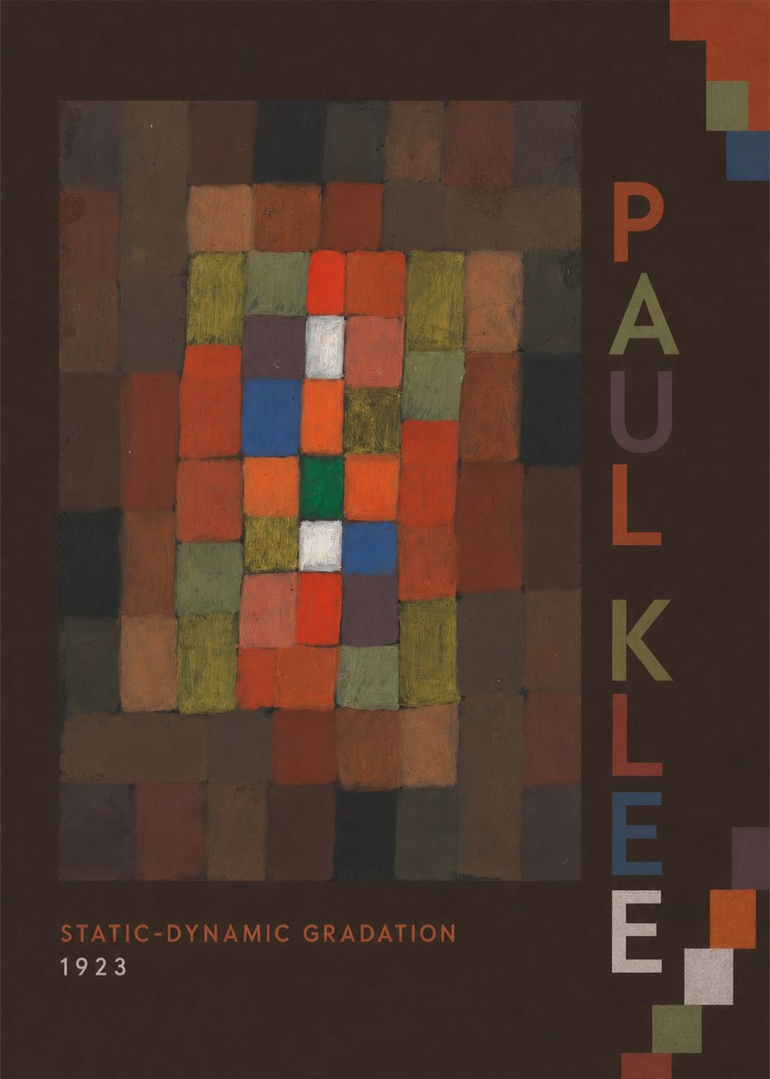 Paul Klee Static-dynamic Gradation No4 - Affiche
