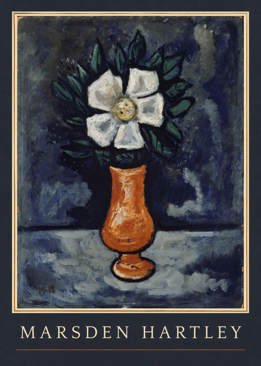 Marsden Hartley Flower in Vase No1 - Affiche