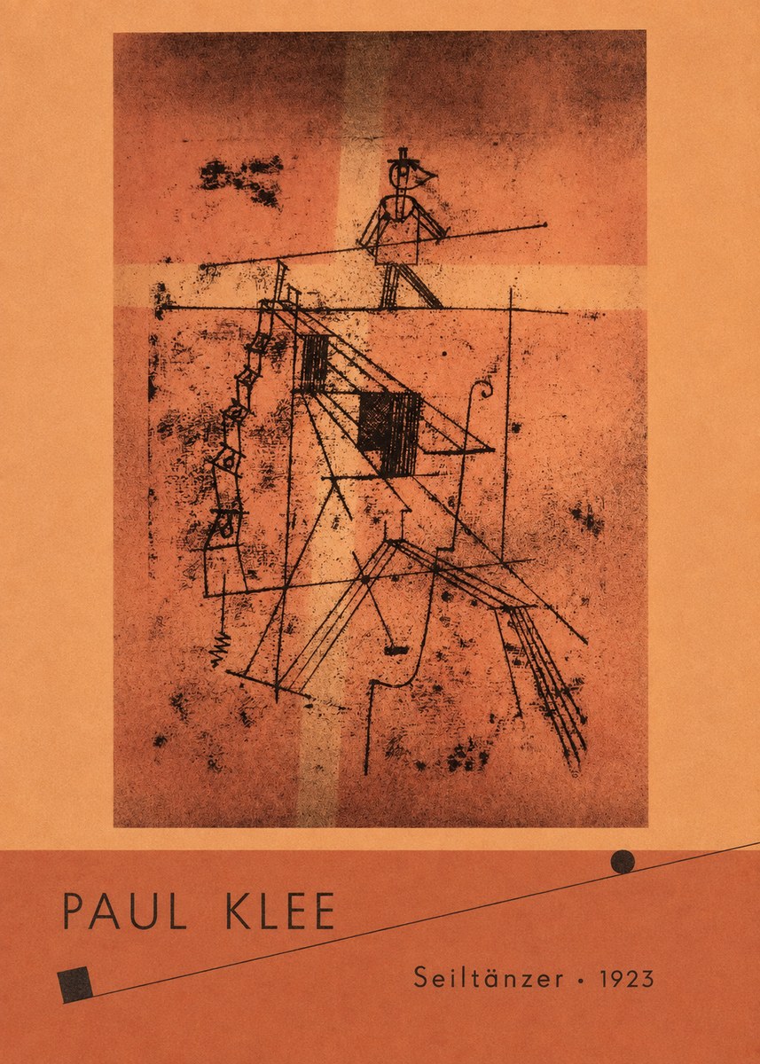 Paul Klee Seiltänzer I No4 - Affiche