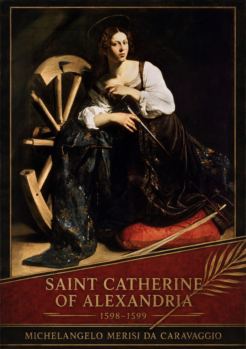 Michelangelo Merisi da Caravaggio Saint Catherine of Alexandria I No4 - Affiche