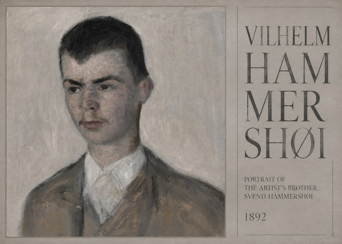 Vilhelm Hammershøi Portrait of the Artist's Brother, Svend Hammershøi No5 - Affiche