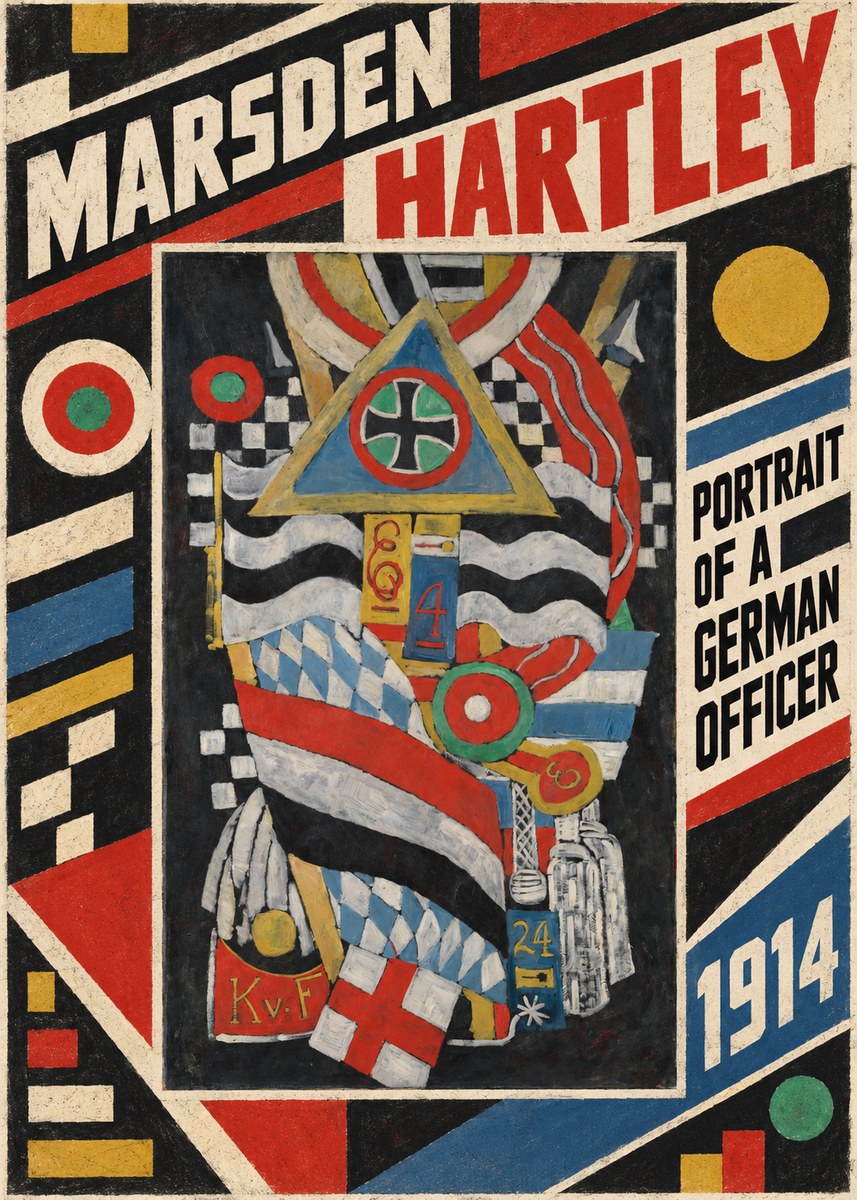 Marsden Hartley Portrait of a German Officer I No4 - Affiche