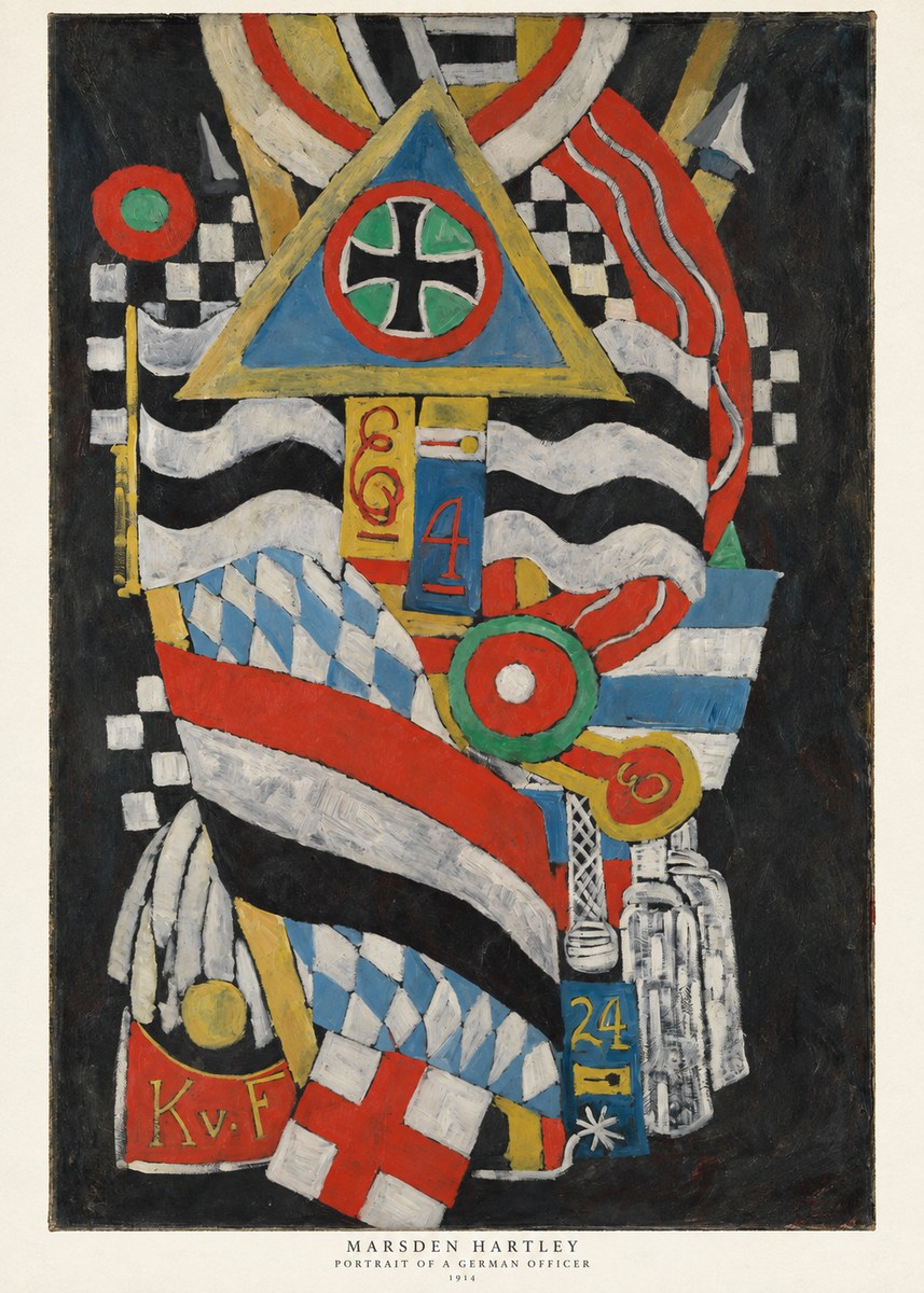 Marsden Hartley Portrait of a German Officer I No6 - Affiche