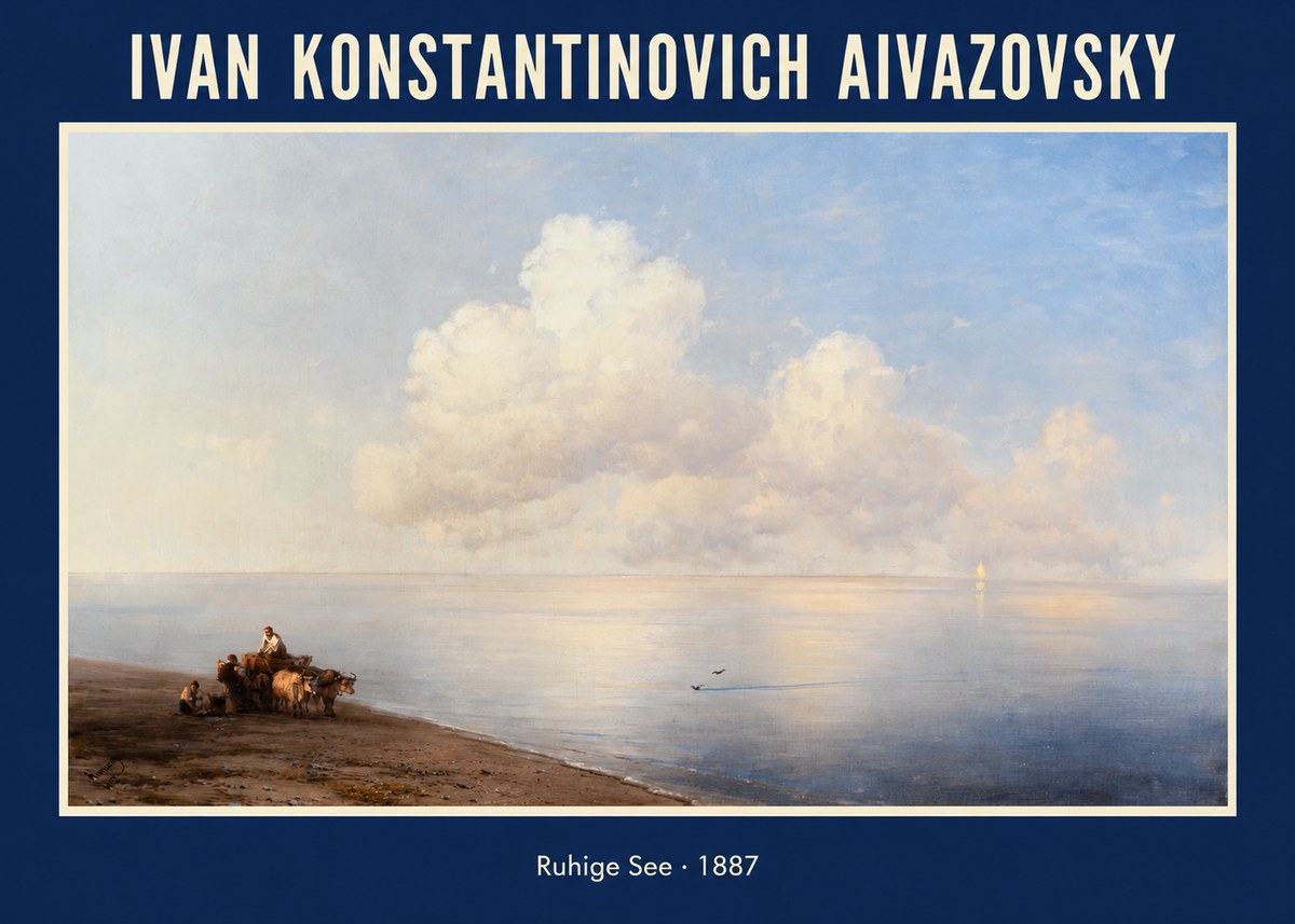 Ivan Konstantinovich Aivazovsky Ruhige See No1 - Affiche