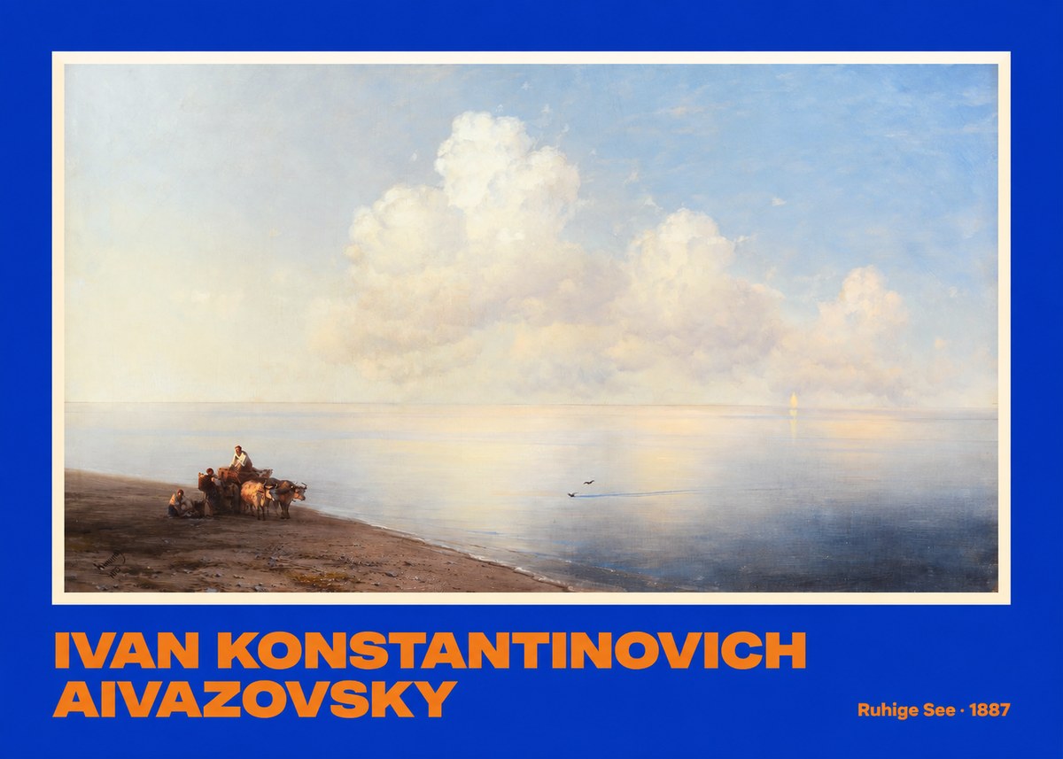 Ivan Konstantinovich Aivazovsky Ruhige See No6 - Affiche