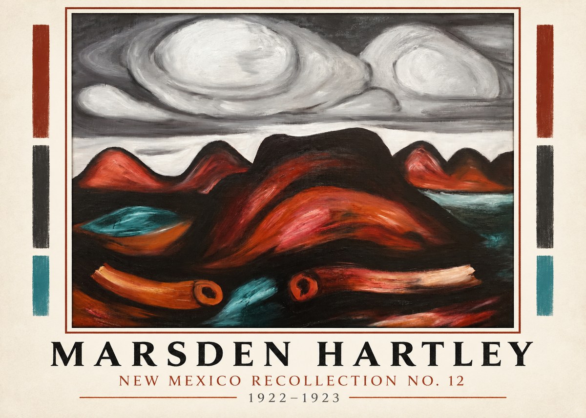 Marsden Hartley New Mexico Recollection No. 12 No1 - Affiche